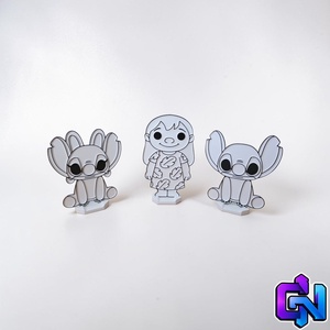 Lilo és Stitch festhető figuraszett - otthon & életmód - papír, írószer - színező - Meska.hu