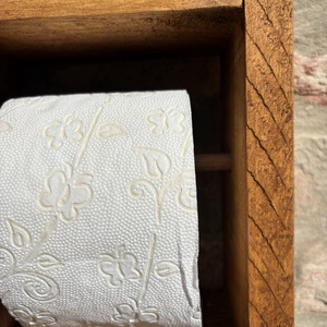 Új Handmade/Kézműves raklap fa WC papír tartó.  - otthon & életmód - fürdőszoba - fürdőszobai dekoráció - Meska.hu
