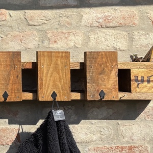 Új Handmade/Kézműves raklap fa fogas,polc.  - otthon & életmód - bútor - fogas - Meska.hu