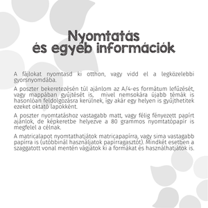 Erdei állatok poszter (nyomtatható) - játék & sport - készségfejlesztő és logikai játék - oktató játékok - Meska.hu