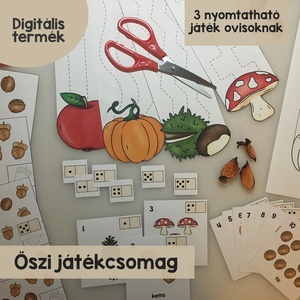 Őszi játékcsomag (nyomtatható) - játék & sport - készségfejlesztő és logikai játék - oktató játékok - Meska.hu