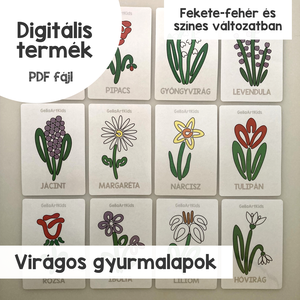 Virágos gyurmalap csomag (nyomtatható) - Meska.hu