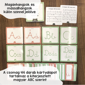 Írható magyar ABC kártyacsomag - játék & sport - készségfejlesztő és logikai játék - oktató játékok - Meska.hu