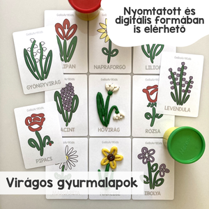 Virágos gyurmalap csomag  - Meska.hu