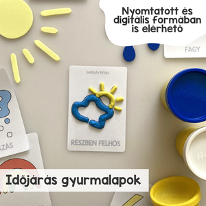Időjárás gyurmalap csomag - Meska.hu