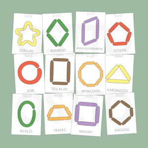 Formák gyurmalap csomag - PDF - játék & sport - készségfejlesztő és logikai játék - oktató játékok - Meska.hu