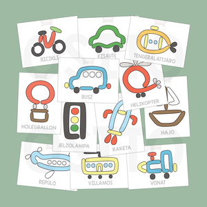 Közlekedés gyurmalap csomag - PDF - játék & sport - készségfejlesztő és logikai játék - oktató játékok - Meska.hu