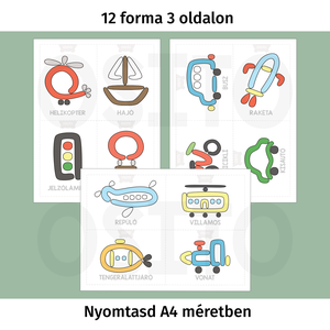 Közlekedés gyurmalap csomag - PDF - játék & sport - készségfejlesztő és logikai játék - oktató játékok - Meska.hu