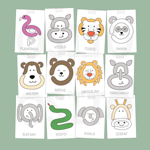 Állatkerti állatok gyurmalap csomag - PDF - játék & sport - készségfejlesztő és logikai játék - oktató játékok - Meska.hu