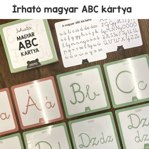 Írható magyar ABC kártyacsomag, Játék & Sport, Készségfejlesztő és Logikai játék, Oktató játékok, Fotó, grafika, rajz, illusztráció, MESKA
