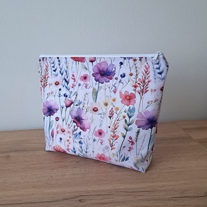 Nagyméretű virágos neszesszer, Táska & Tok, Neszesszer, Varrás, MESKA