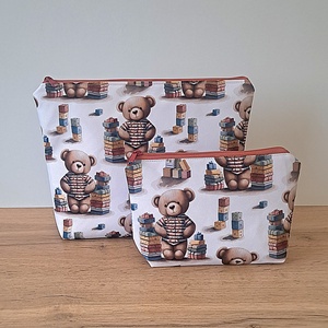 Nagyméretű mackós vízálló neszesszer - táska & tok - neszesszer - Meska.hu