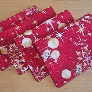 Karácsonyi tányéralátét szett - karácsony - karácsonyi lakásdekoráció - ünnepi asztaldekoráció - Meska.hu