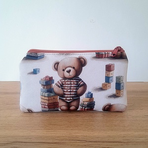 Kisméretű mackós neszesszer, Táska & Tok, Neszesszer, Varrás, MESKA