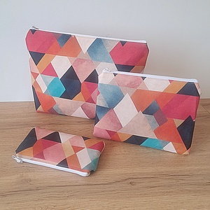 Modern mintás neszesszer szett - táska & tok - neszesszer - Meska.hu