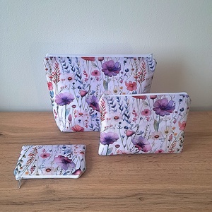 Virágos neszesszer szett - táska & tok - neszesszer - Meska.hu
