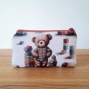 Kisméretű mackós neszesszer, Táska & Tok, Neszesszer, Varrás, MESKA