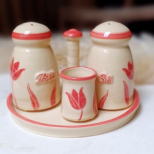 Tulipános fűszertaró szett - Meska.hu