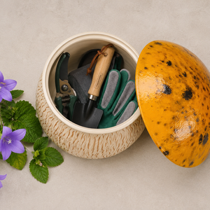 Gombaóriás kerti tároló - Meska.hu