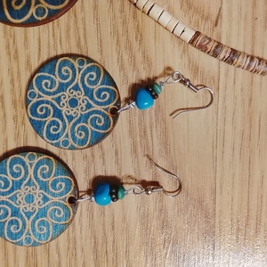 Mandala mintás nyaklánc és fülbevaló , Esküvő, Ékszer, Ékszerszett, Ékszerkészítés, MESKA
