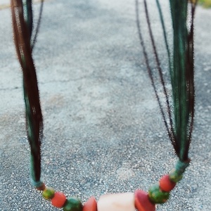 Unakit, fagyöngy köves nyaklánc, nyakék  - ékszer - nyaklánc - gyöngyös nyaklánc - Meska.hu