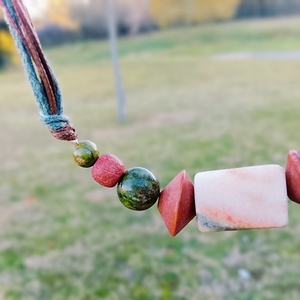 Unakit, fagyöngy köves nyaklánc, nyakék , Ékszer, Nyaklánc, Gyöngyös nyaklánc, Ékszerkészítés, MESKA