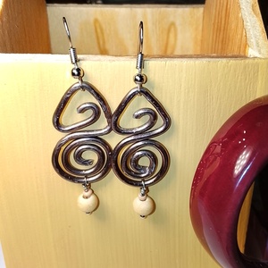 Fülbevaló fémből , Ékszer, Fülbevaló, Lógó fülbevaló, Mindenmás, MESKA