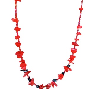 Korall és hematit barátságban :) - ékszer - nyaklánc - gyöngyös nyaklánc - Meska.hu