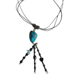 Nyaklánc apatit ásvány medállal - ékszer - nyaklánc - medálos nyaklánc - Meska.hu