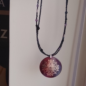 nyaklánc - ékszer - nyaklánc - gyöngyös nyaklánc - Meska.hu