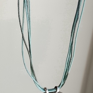 Ezüst medálos nyaklánc - ékszer - nyaklánc - gyöngyös nyaklánc - Meska.hu