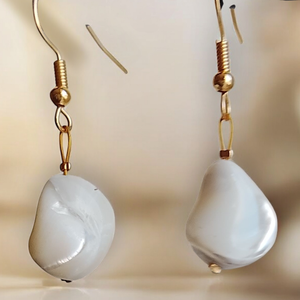 Fülbevaló kagylóból , Ékszer, Fülbevaló, Lógó fülbevaló, Mindenmás, MESKA