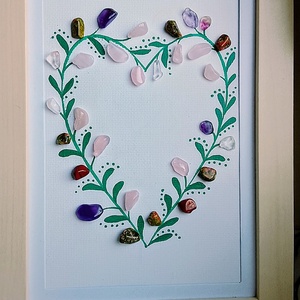 Szívecske mintás kép - Meska.hu