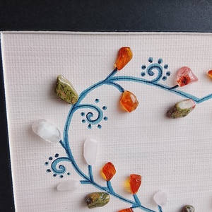 Féldrágakő falikép  - otthon & életmód - dekoráció - kép & falikép - kavics kép - Meska.hu