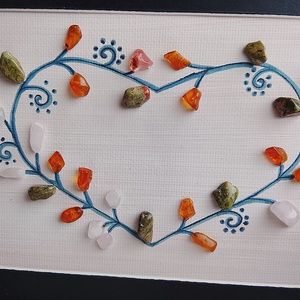 Féldrágakő falikép  - otthon & életmód - dekoráció - kép & falikép - kavics kép - Meska.hu