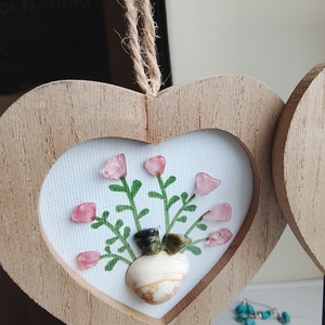  keretben féldrágakő falikép  - otthon & életmód - dekoráció - kép & falikép - kavics kép - Meska.hu