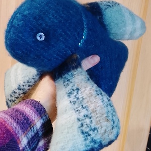 Varrott puha játék hal újrahasznosított anyagból  - játék & sport - plüssállat & játékfigura - hal - Meska.hu