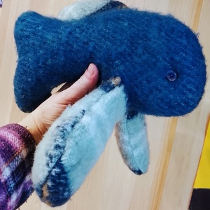 Varrott puha játék hal újrahasznosított anyagból  - játék & sport - plüssállat & játékfigura - hal - Meska.hu