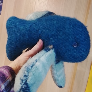 Varrott puha játék hal újrahasznosított anyagból  - játék & sport - plüssállat & játékfigura - hal - Meska.hu