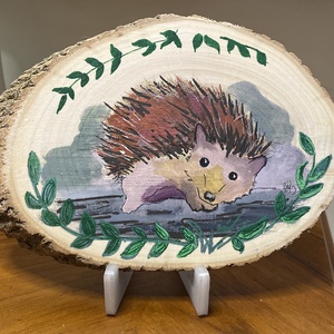 Süni fa korongon - művészet - festmény - akril - Meska.hu