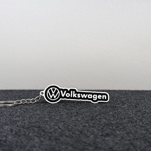 VW fehértokos kulcstartó - Meska.hu