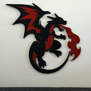 Charizard fali dísz - Meska.hu
