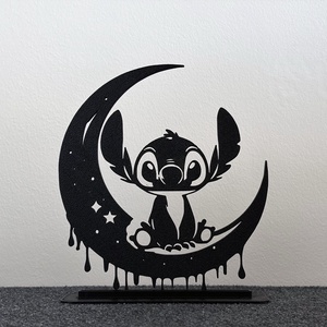 Stitch „Dreaming on the Moon” – Asztali Dekoráció, Otthon & Életmód, Dekoráció, Asztal és polc dekoráció, Asztaldísz, Mindenmás, Varázsold éjszakai mesevilággá az íróasztalodat vagy a polcodat ezzel az elbűvölő, 3D nyomtatott St..., MESKA