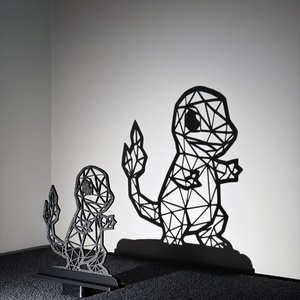 Geometrikus Charmander Asztali Dekoráció � Modern Minimalizmus Pokémon stílusban - otthon & életmód - dekoráció - asztal és polc dekoráció - asztaldísz - Meska.hu