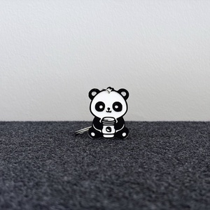 Coffee Panda Kulcstartó � A napindító kedvesség - Meska.hu