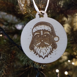 Star Wars-os Karácsonyfadísz, Karácsony, Karácsonyi lakásdekoráció, Karácsonyfadíszek, Gravírozás, pirográfia, MESKA