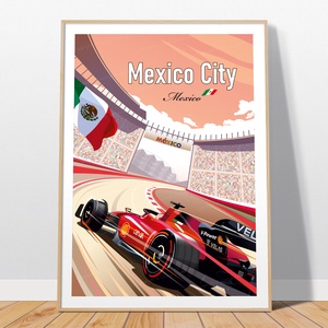 Mexico City Formula 1 poszter, Otthon & Lakás, Dekoráció, Kép & Falikép, Poszter, , MESKA