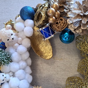 Karácsonyi parti plüss maciknál - karácsony - karácsonyi lakásdekoráció - karácsonyi lakásdíszek - Meska.hu