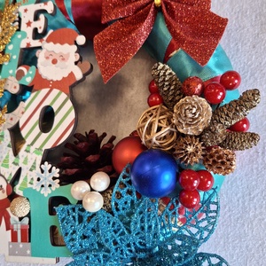 Karácsonyi üdvözlet - karácsony - karácsonyi lakásdekoráció - karácsonyi ajtódíszek - Meska.hu