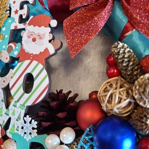 Karácsonyi üdvözlet - karácsony - karácsonyi lakásdekoráció - karácsonyi ajtódíszek - Meska.hu